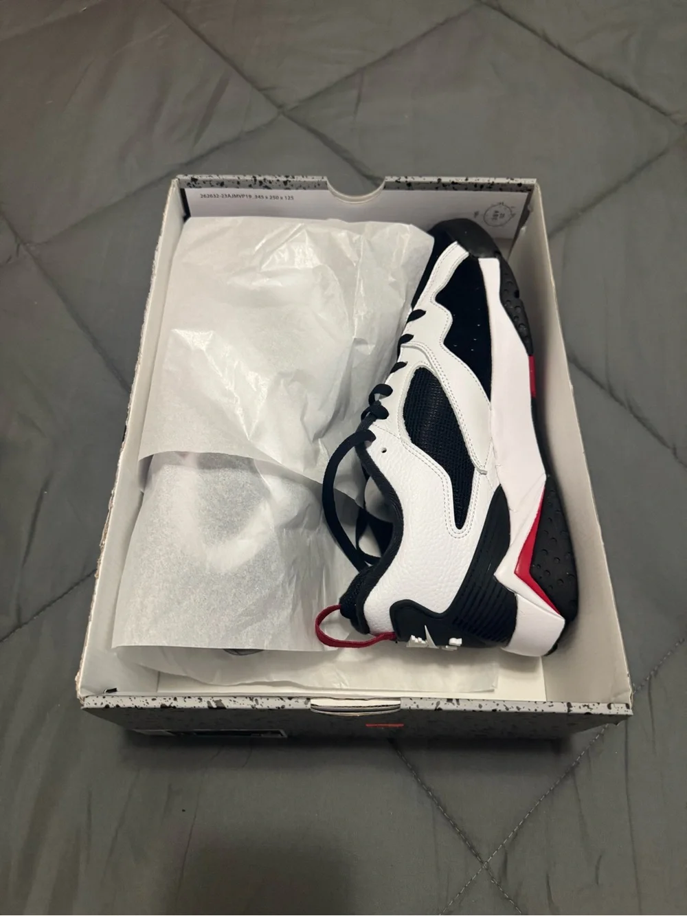 Jordan MVP 92 White Black Gym Red
